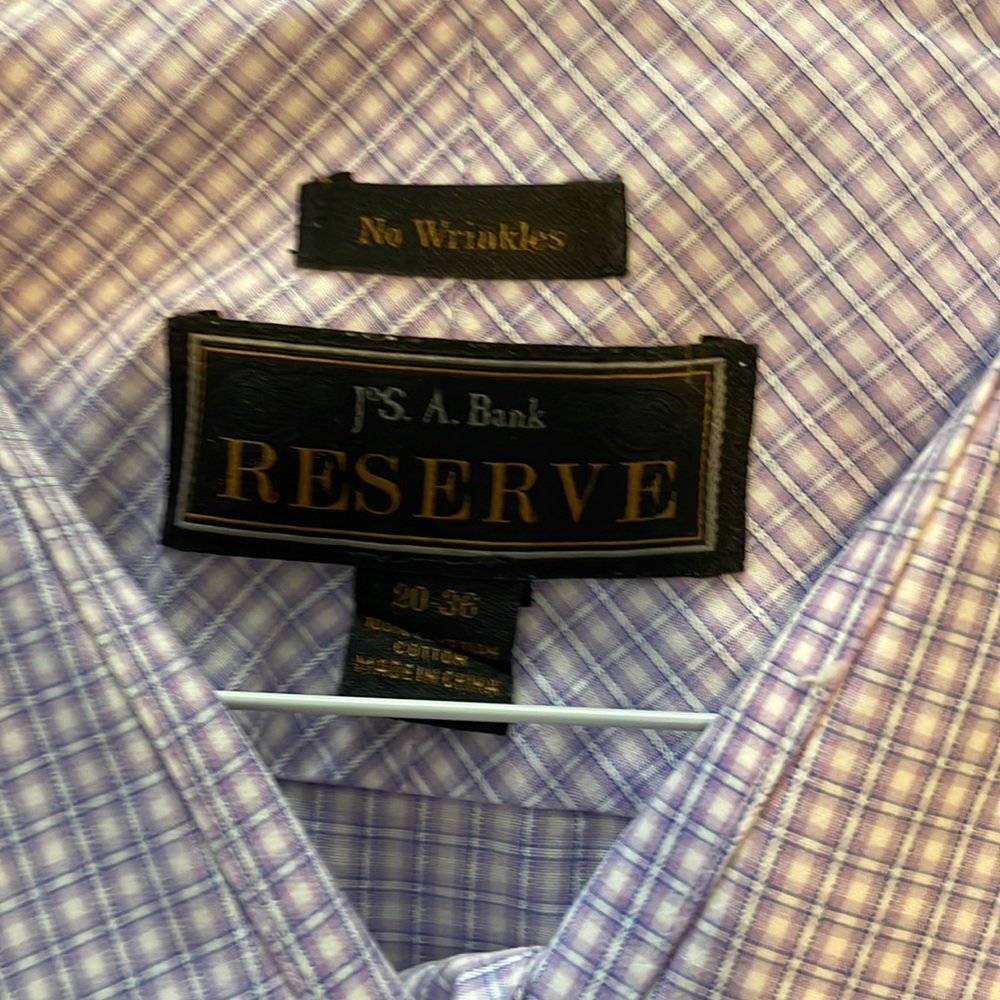 Big & Tall, JoS. A.Banks no wrinkle dress shirt.
